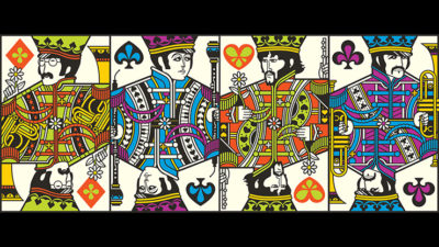 The Beatles, Pink Playing Cards by theory11 - Image 6