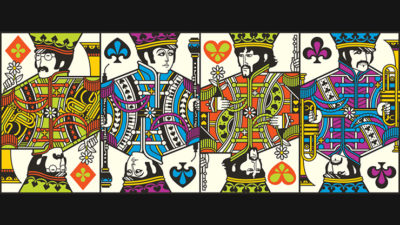 The Beatles, Green Playing Cards by theory11 - Image 2