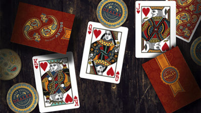 Paisley Poker Red Playing Cards by Dutch Card House Company - Image 2