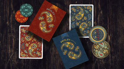 Paisley Poker Blue Playing Cards by Dutch Card House Company - Image 5