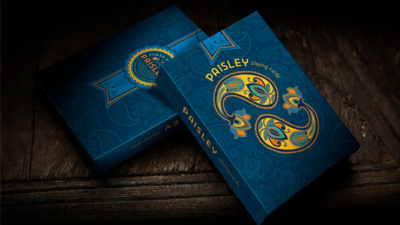 Paisley Poker Blue Playing Cards by Dutch Card House Company