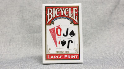 Bicycle Bridge, Red Large Print by USPCC