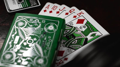 Soundboards V4 Green Edition Playing Cards by Riffle Shuffle - Image 4