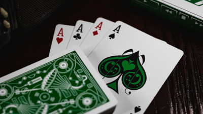 Soundboards V4 Green Edition Playing Cards by Riffle Shuffle - Image 5