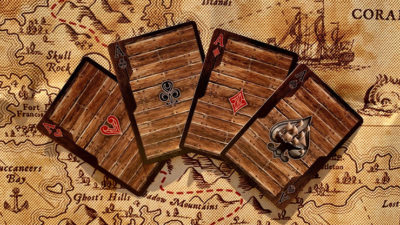 Gilded Jolly Roger Playing Cards - Image 3