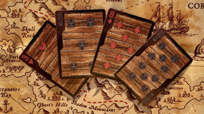 Gilded Jolly Roger Playing Cards - Image 4