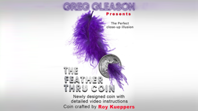 Feather Thru Coin, Quarter by Roy Kueppers