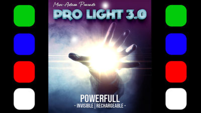 Pro Light 3.0 Blue Pair, Gimmicks and Online Instructions by Marc Antoine