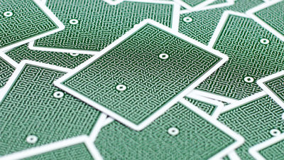 DMC ELITES V4: Marked Deck, Forest Green Phantom Finish Playing Cards - Image 4