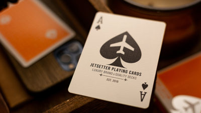 Lounge Edition in Hangar, Orange with Limited Back by Jetsetter Playing Cards - Image 2