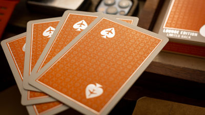 Lounge Edition in Hangar, Orange with Limited Back by Jetsetter Playing Cards - Image 3