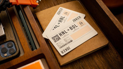 Lounge Edition in Hangar, Orange with Limited Back by Jetsetter Playing Cards - Image 4