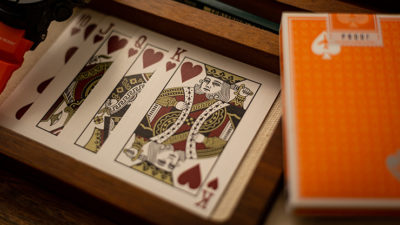 Lounge Edition in Hangar, Orange with Limited Back by Jetsetter Playing Cards - Image 5