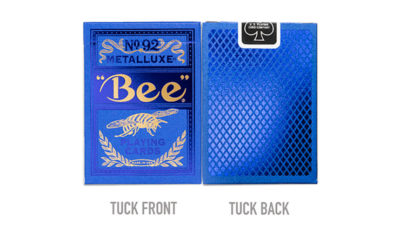 Bee Blue MetalLuxe Playing Cards by US Card Magic - Image 2