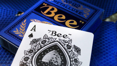Bee Blue MetalLuxe Playing Cards by US Card Magic - Image 4