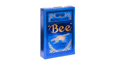 Bee Blue MetalLuxe Playing Cards by US Card Magic