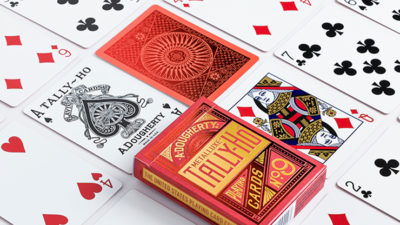 Tally-Ho Red, Circle MetalLuxe Playing Cards by US Playing Cards - Image 4
