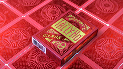 Tally-Ho Red, Circle MetalLuxe Playing Cards by US Playing Cards - Image 5