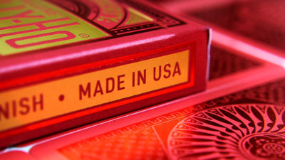 Tally-Ho Red, Circle MetalLuxe Playing Cards by US Playing Cards - Image 6
