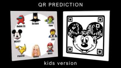 QR PREDICTION MICKEY, Gimmicks and Online Instructions by Gustavo Raley