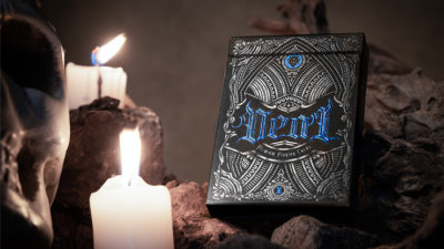 Deal with the Devil, Cobalt Blue UV Playing Cards by Darkside Card Magic Co