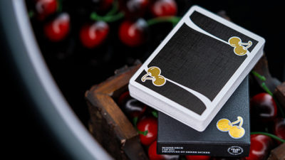 Cherry Casino House Deck, Monte Carlo Black and Gold Playing Cards by Pure Imagination Projects - Image 2