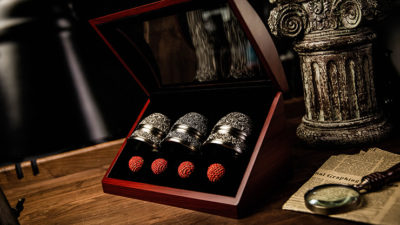 Artisan Engraved Cups and Balls in Display Box by TCC - Image 2