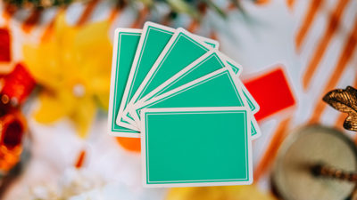 Summer NOC Pro Sunrise, Teal Playing Cards - Image 3