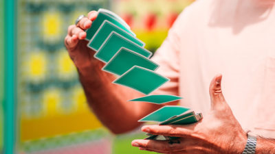 Summer NOC Pro Sunrise, Teal Playing Cards - Image 5