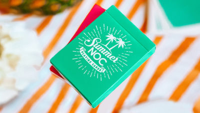 Summer NOC Pro Sunrise, Teal Playing Cards