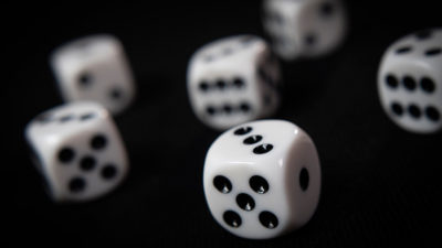 NON GIMMICKED DICE 6 PACK/WHITE by Tony Anverdi - Image 2