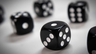 NON GIMMICKED DICE 6 PACK/BLACK by Tony Anverdi - Image 2