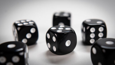 NON GIMMICKED DICE 6 PACK/BLACK by Tony Anverdi - Image 3
