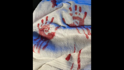 Dirty Drop Cloth Magnetic, BLOODY by David Alan Magic - Image 4