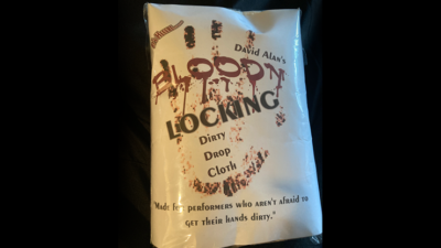 Dirty Drop Cloth Magnetic, BLOODY by David Alan Magic