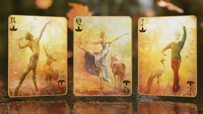 Entwined V2 Fall Gold Playing Cards - Image 4