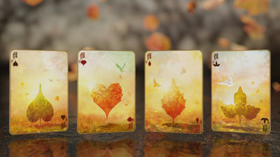 Entwined V2 Fall Rose Playing Cards - Image 3