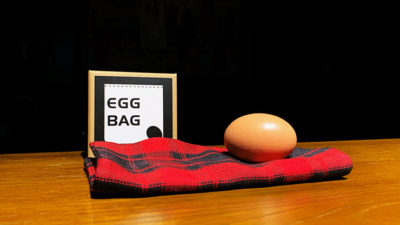 EGG BAG RED PLAID by Bacon Magic