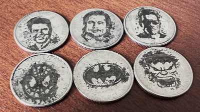 COiN ARTIST Quarter Super Hero/Celebrity, 6 coins per pack by Mark Traversoni and iNFiNiTi - Image 3