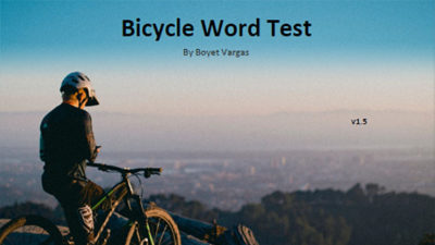 Bicycle Word Test by Boyet Vargas ebook (Download)