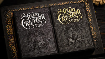 The Great Creator: Earth, Gold Foil Edition Playing Cards by Riffle Shuffle