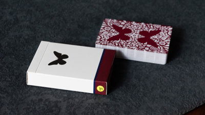 Stripper Butterfly Playing Cards Version 2 Marked, Red by Ondrej Psenicka