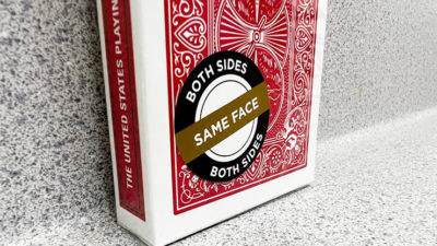Bicycle 2 Faced Red, Mirror Deck Same on both sides Card Magic - Image 2