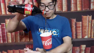 Perfect Airborne Glass & Acrylic cup, Coke by Tejinaya Magic - Image 2