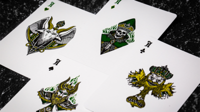 Inferno Emerald Blaze Edition Playing Cards - Image 3