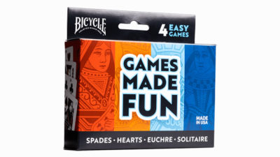Bicycle 4 Game Pack, Euchre, Spades, Hearts and Solitaire by US Card Magic - Image 4