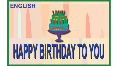 HAPPY BIRTHDAY TORN AND RESTORED, English 25 PK. by Uday