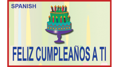 HAPPY BIRTHDAY TORN AND RESTORED, Spanish 25 PK. by Uday