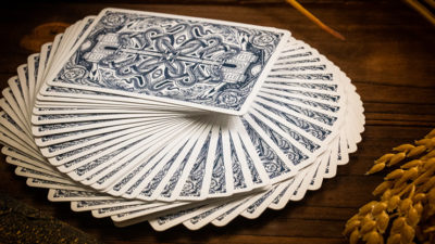 Babylon, Cerulean Blue Playing Cards by Riffle Shuffle - Image 2