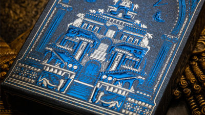Babylon, Cerulean Blue Playing Cards by Riffle Shuffle